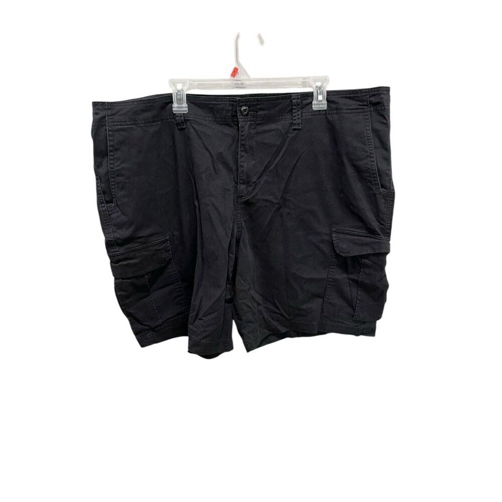 George Men's Size 48 Black Cargo Shorts Relaxed Fit Work Wear Casual